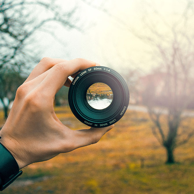 Camera Lense Reflection